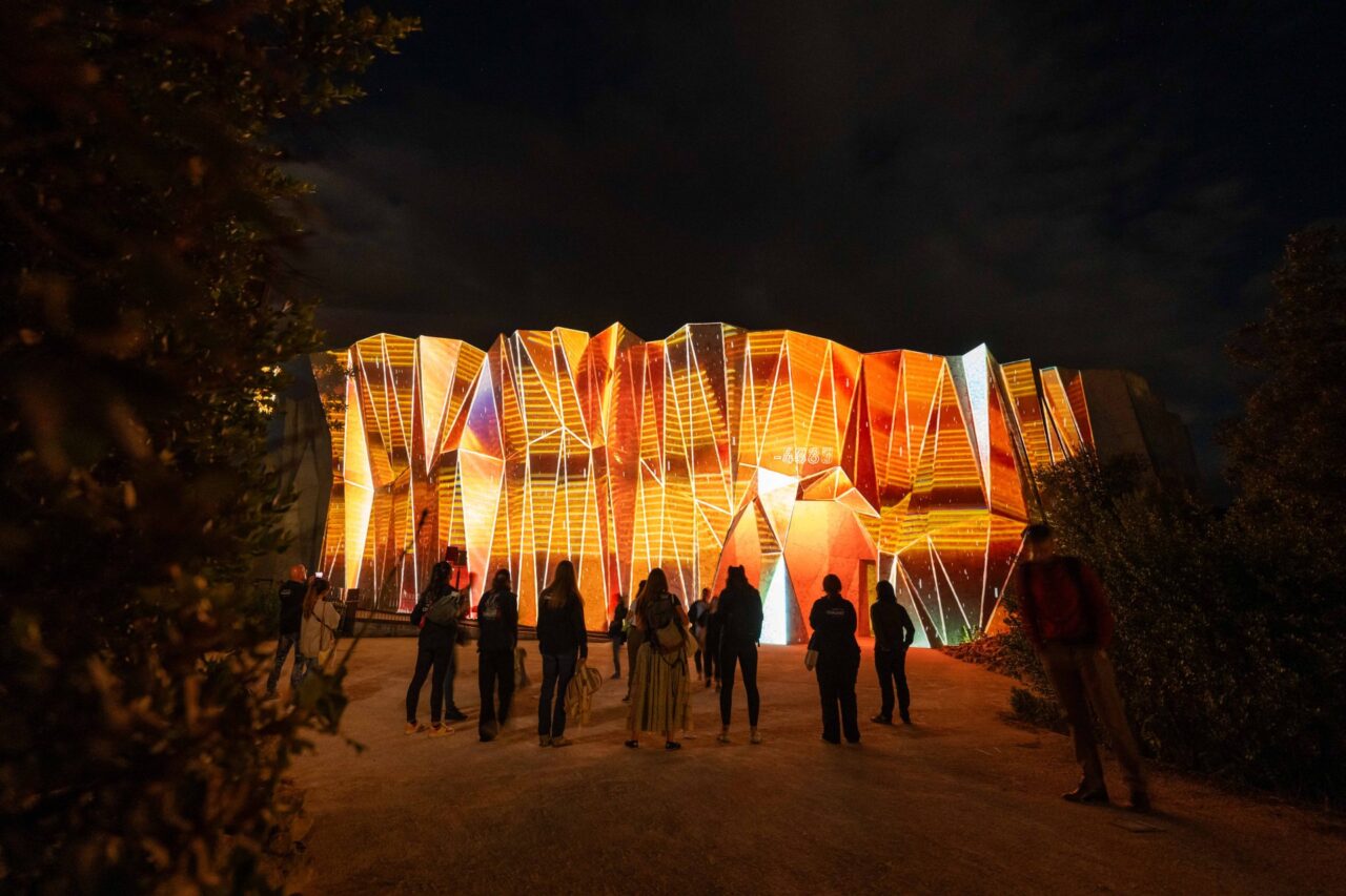 Mapping pendant "Les Nocturnes de Chauvet" sur la grotte Chauvet 2