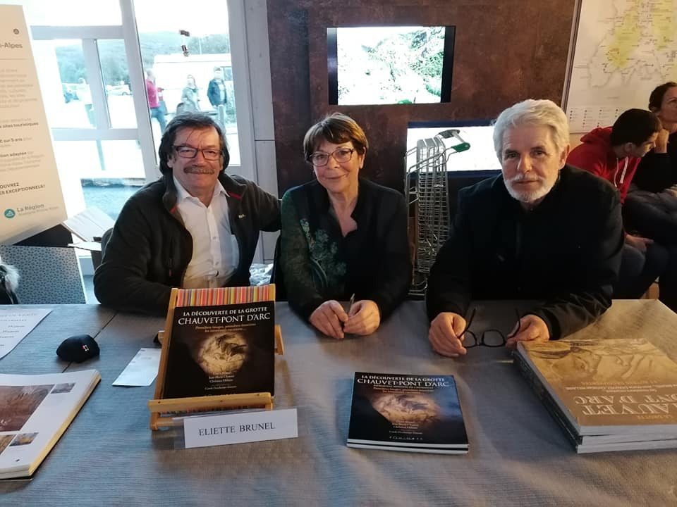 Les découvreurs de la grotte Chauvet : Christian Hillaire, Eliette Brunel, Jean-Marie Chauvet.