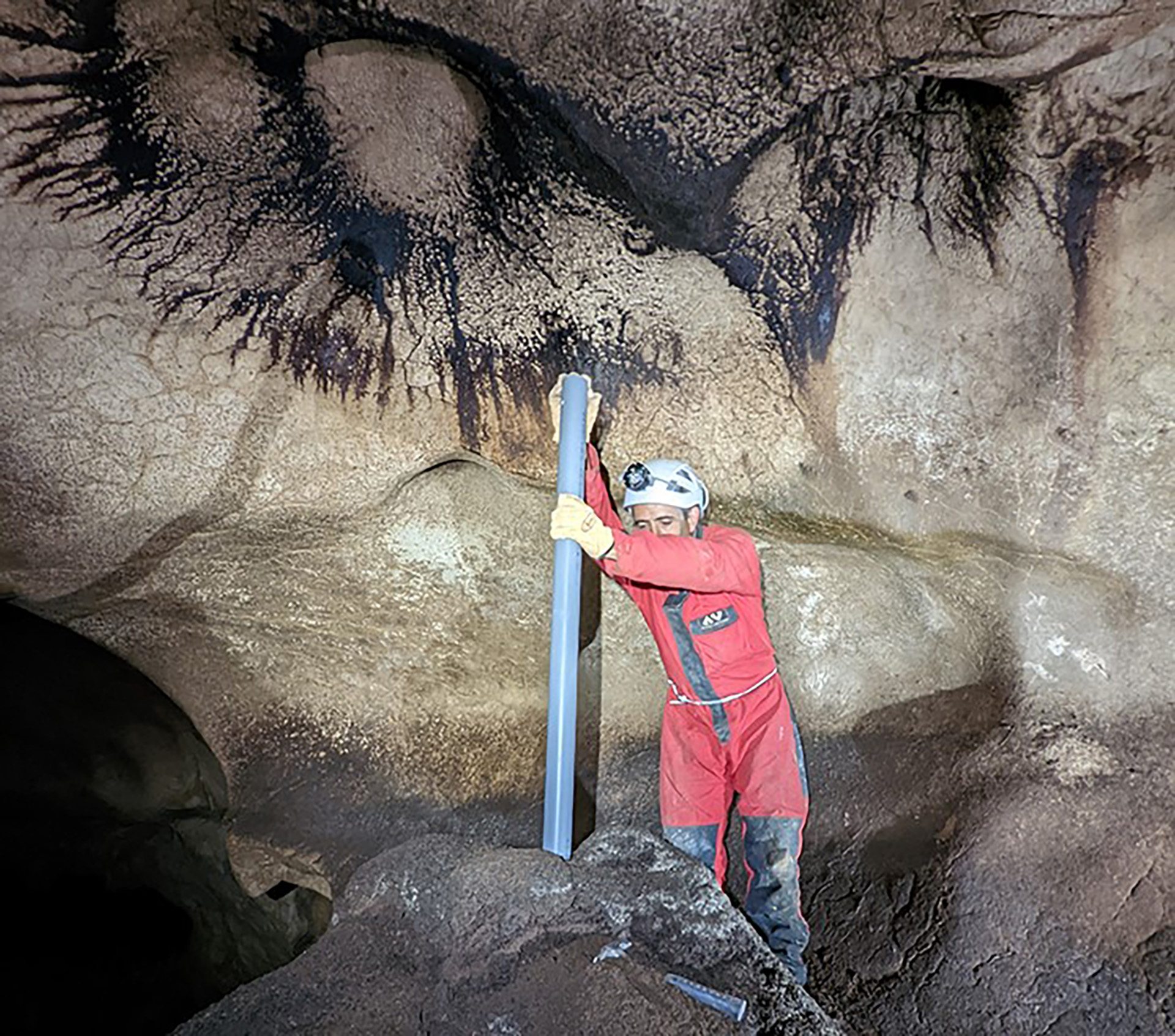Carottage Grotte de L'Herm